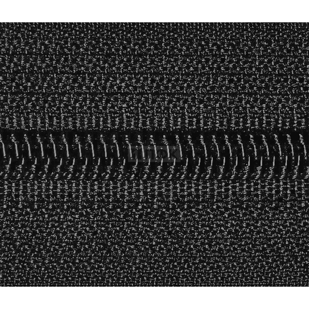 Рулонная молния спиральная (витая) тип 5 цв 322 черный 15гр/м (рул 200м/уп 2000м)