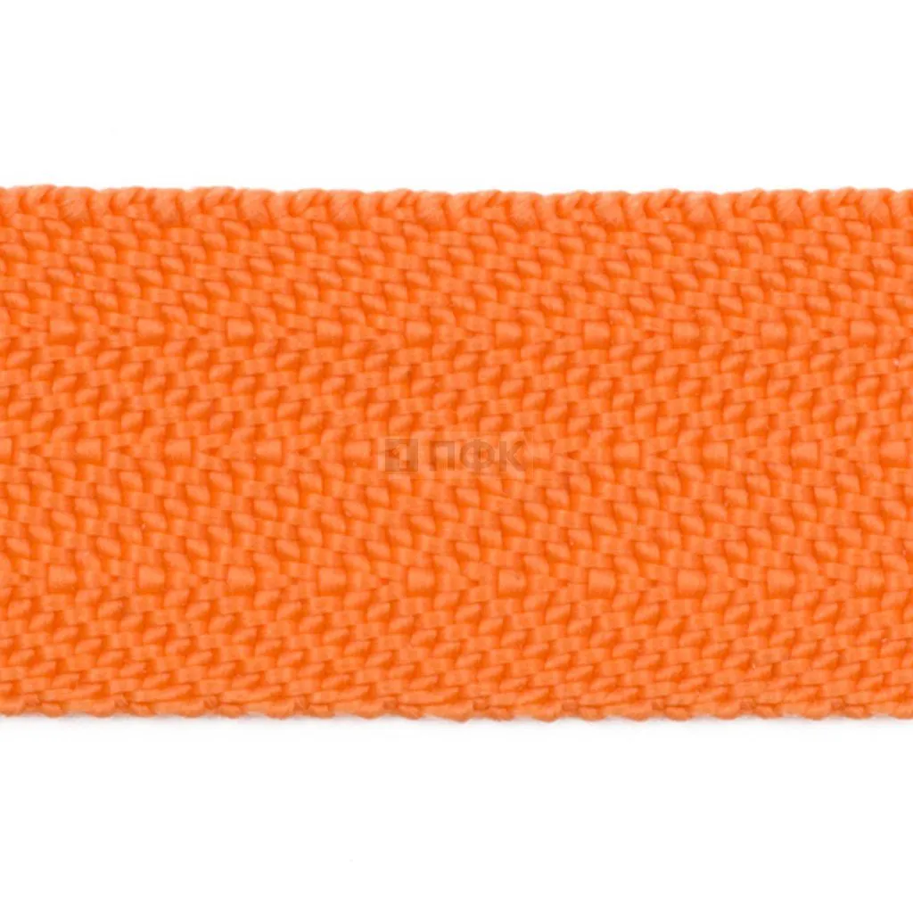 Стропа текстильная (лента ременная) 35мм 17 гр/м цв 110 оранжевый (рул 50м/уп 3000м)