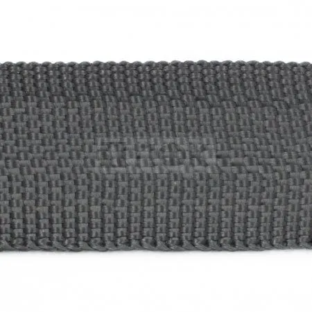 Стропа текстильная (лента ременная) 50мм 30 гр/м цв 610 серый тем (рул 50м/уп 3000м)
