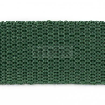 Стропа текстильная (лента ременная) 40мм 27 гр/м цв 300 зеленый (рул 50м/уп 3000м)