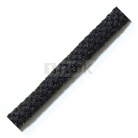 Шнур для одежды 10мм 100% Х/Б цв черный (уп 100м/1000м)