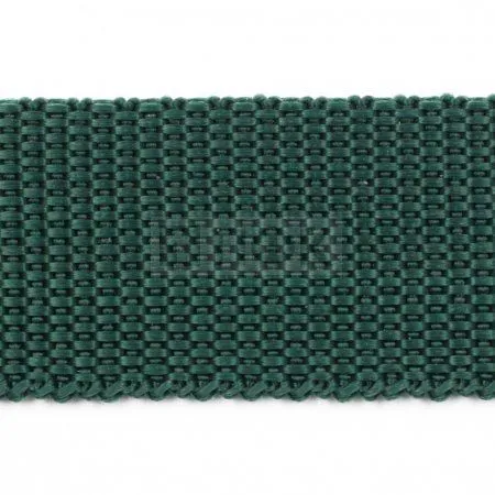 Стропа текстильная (лента ременная) 40мм 27 гр/м цв 310 зеленый тем (рул 50м/уп 3000м)