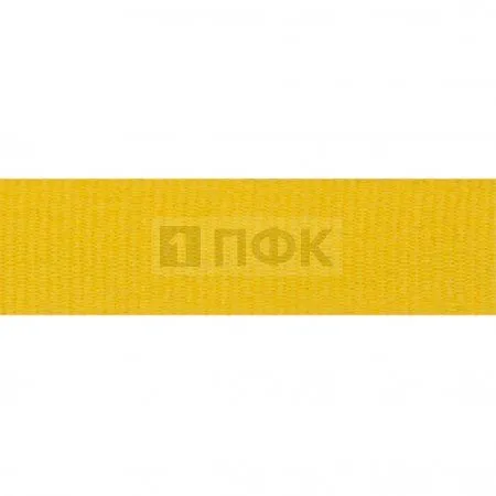 Лента репсовая (тесьма вешалочная) 07мм цв желтый (уп 300м/1500м)