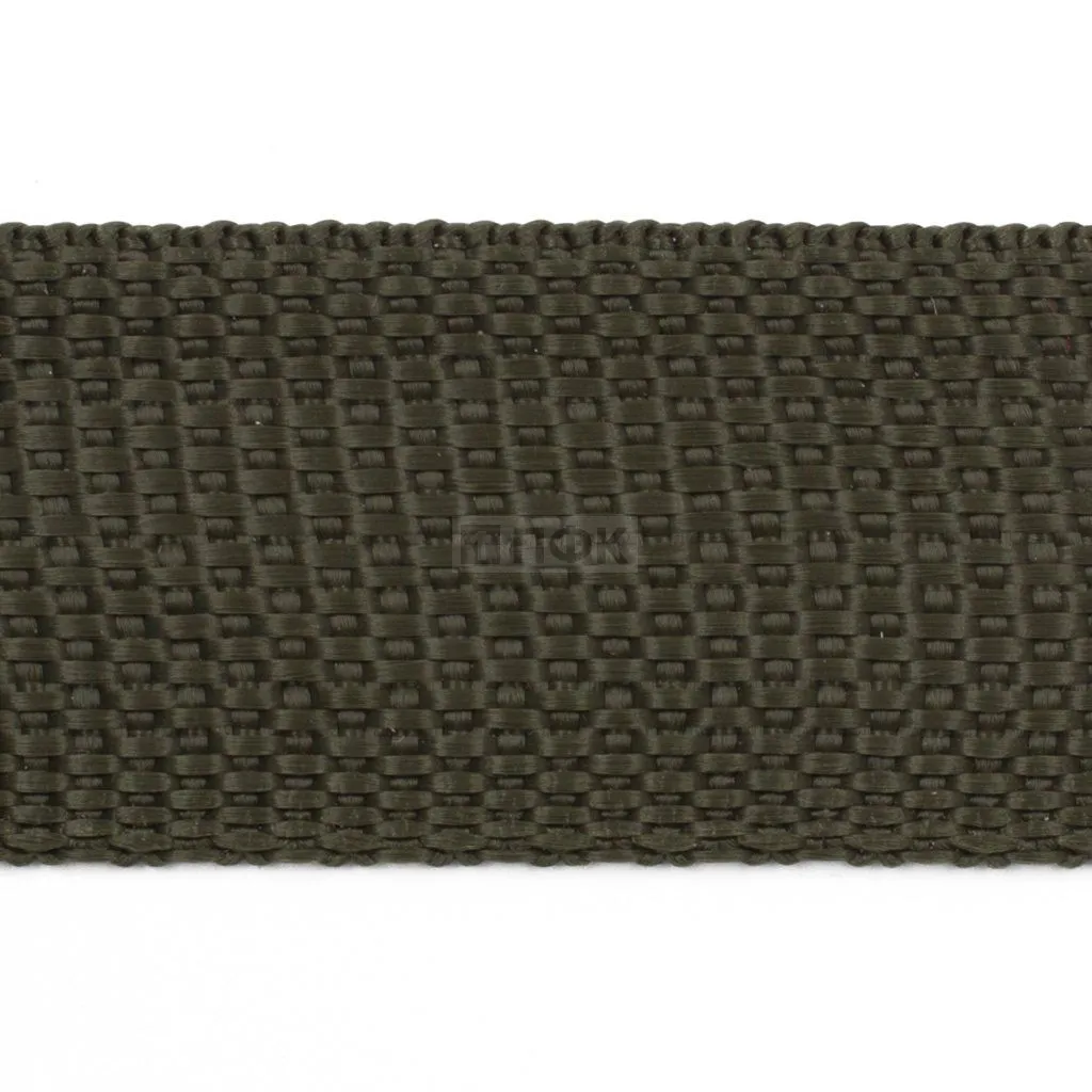 Стропа текстильная (лента ременная) 50мм 30 гр/м цв 320 хаки (рул 50м/уп 3000м)