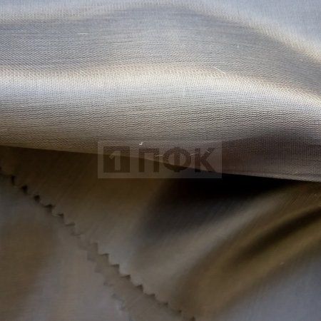 Ткань подкладочная 180Т 100%ПЭ 45гр/м2 шир 150см цв 18 серый (рул 100м)