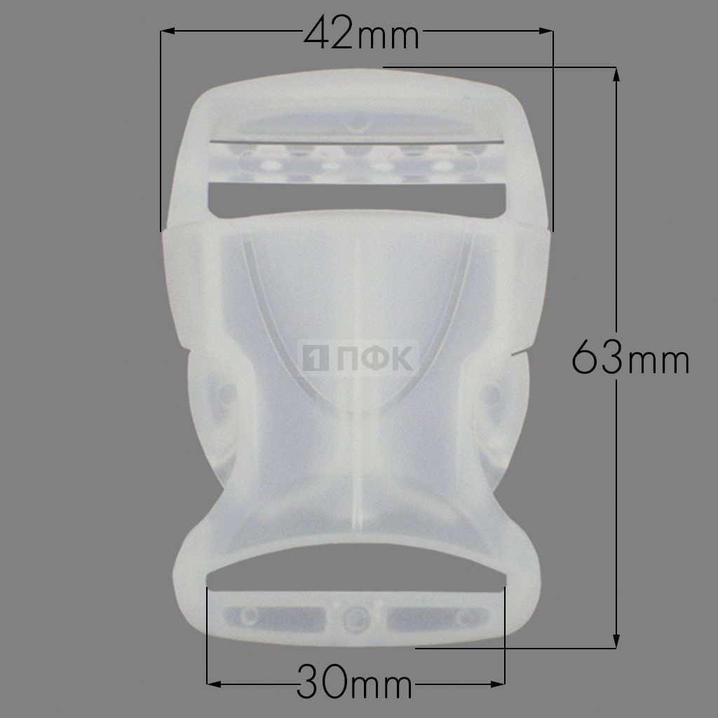 Фастекс Ф-130 (защелка-трезубец) ПП 30мм цв прозрачный (уп 1000шт) — ПФКР Фастекс Ф-130 (защелка-трезубец) ПП 30мм цв прозрачный (уп 1000шт)