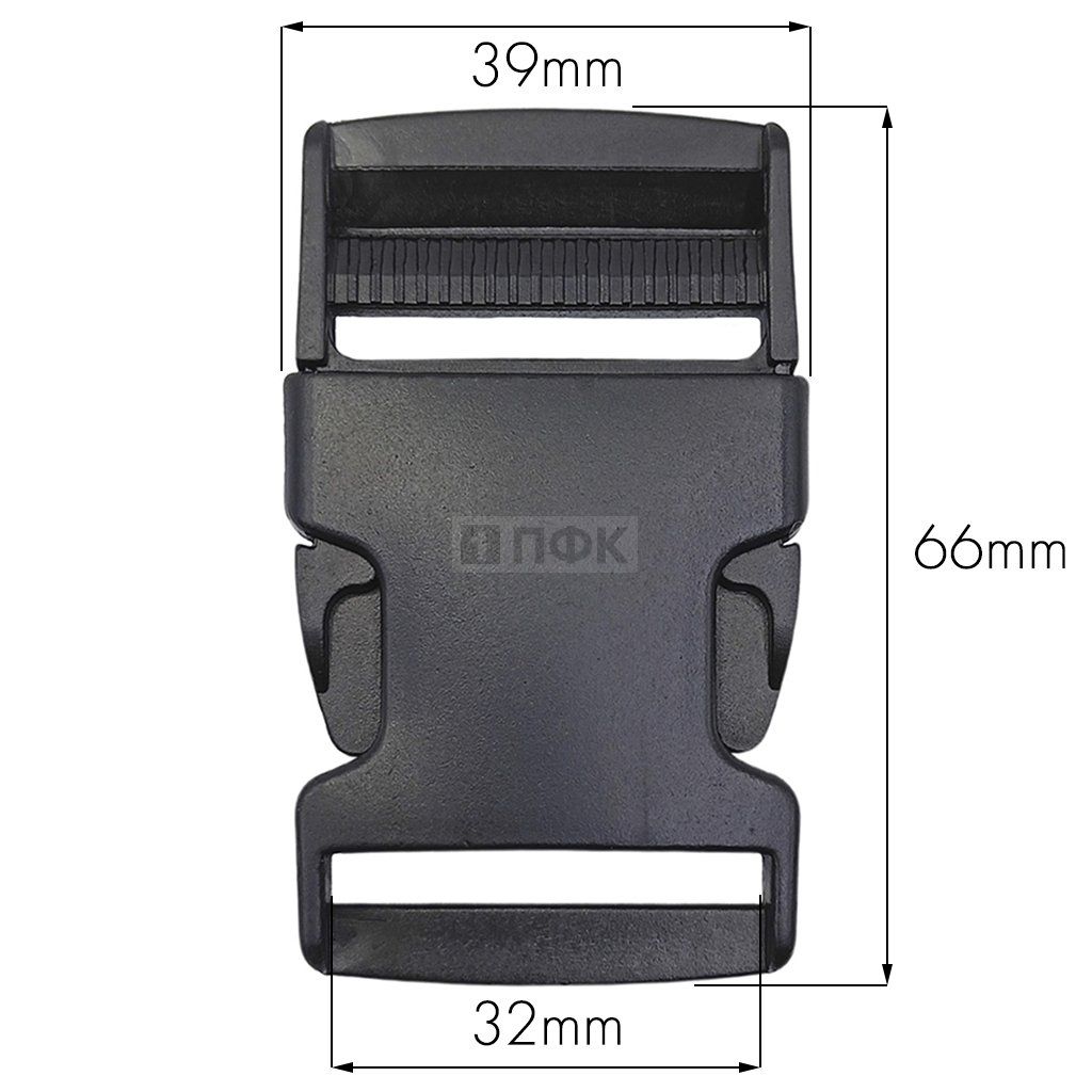 Фастекс (защелка-трезубец) ПП 32мм цв черный (уп 2800шт) — ПФКР Фастекс (защелка-трезубец) ПП 32мм цв черный (уп 2800шт)