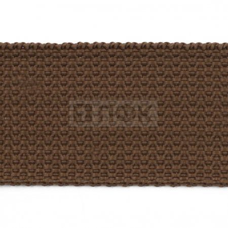 Стропа текстильная (лента ременная) 35мм 17 гр/м цв 530 коричневый (рул 50м/уп 3000м)