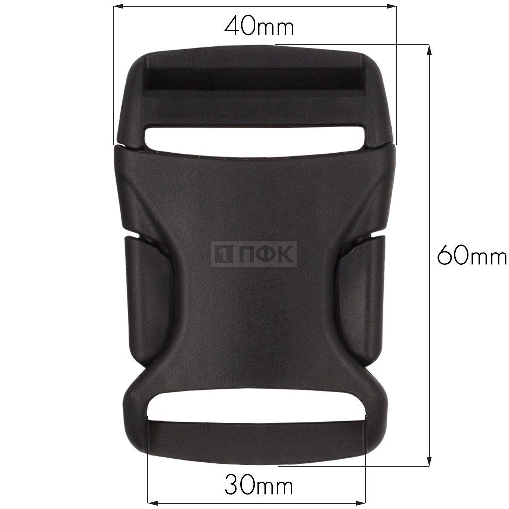 Фастекс ZF-30 (защелка-трезубец) ПА 30мм цв черный (уп 1000шт) — ПФКР Фастекс ZF-30 (защелка-трезубец) ПА 30мм цв черный (уп 1000шт)