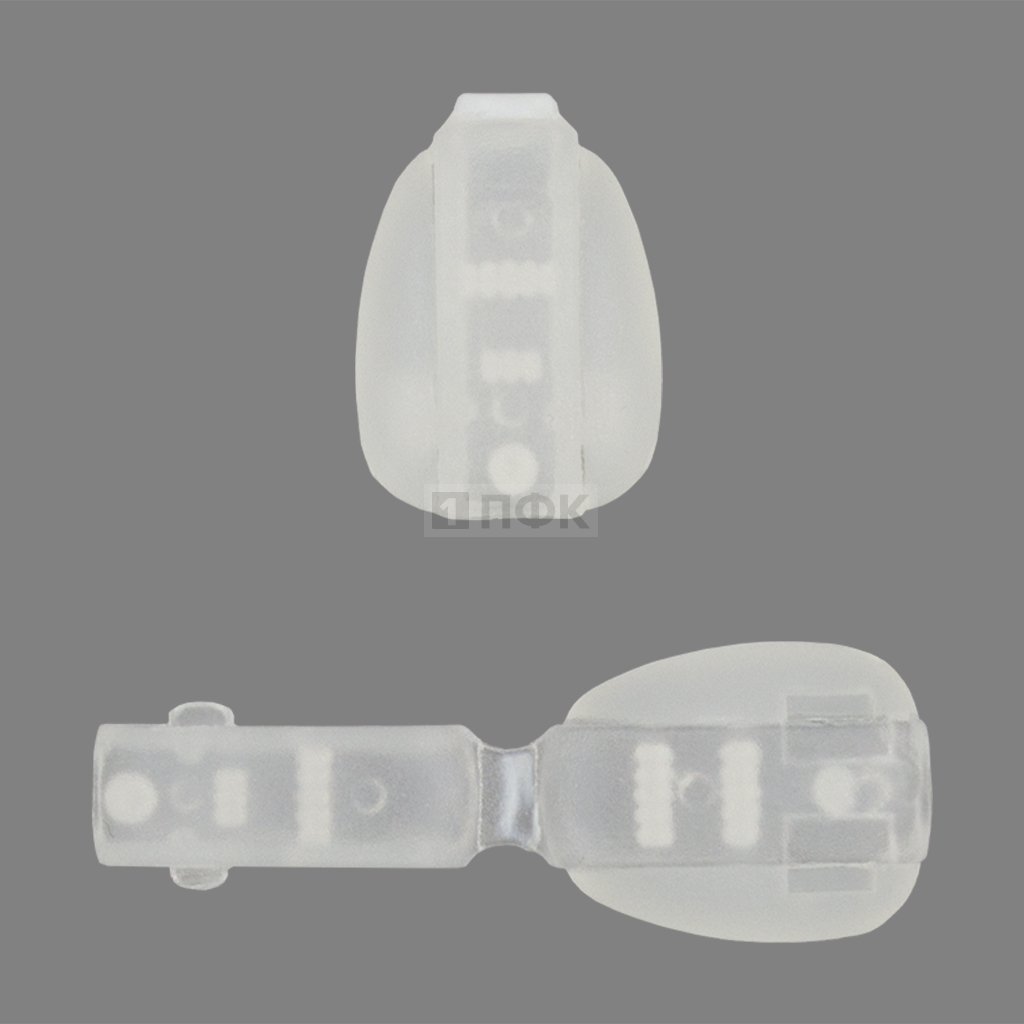 Наконечник для шнура пластик F-8231 цв прозрачный (уп 1000шт)