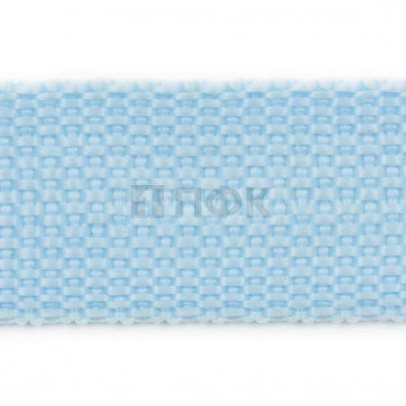 Стропа текстильная (лента ременная) 10мм 2,7 гр/м цв 430 голубой (рул 50м/уп 3000м)