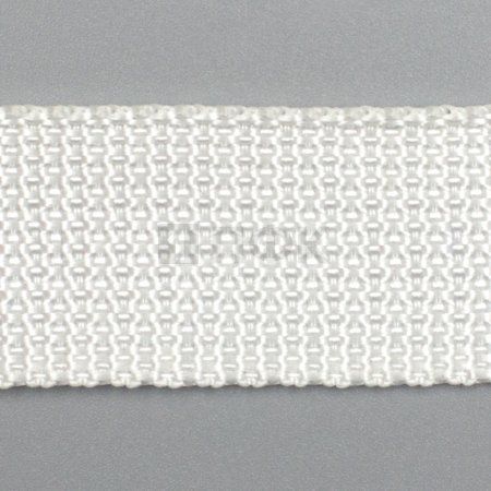 Стропа текстильная (лента ременная) 25мм 17,5 гр/м цв 50 белый (рул 50м/уп 3000м)