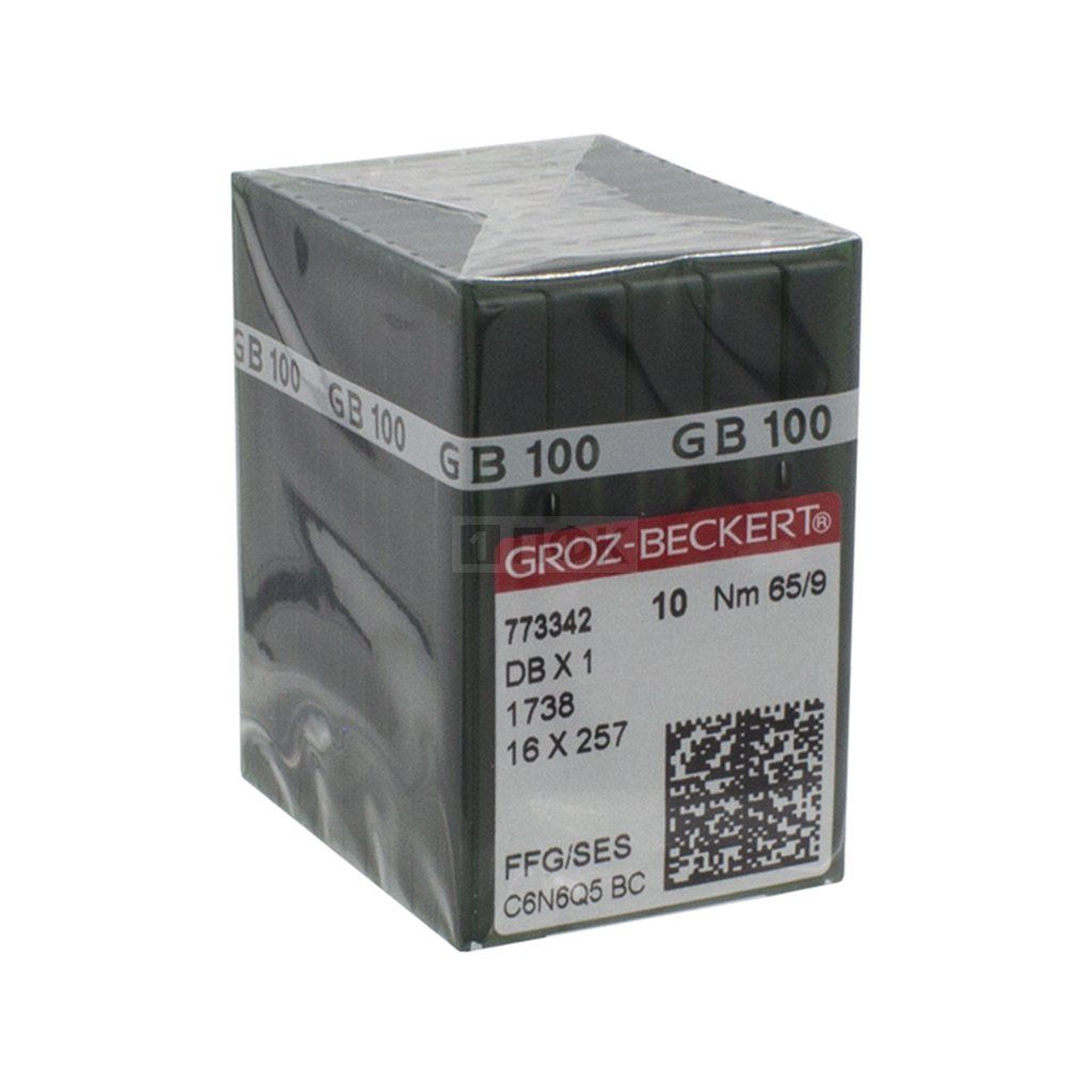 Иглы Groz Beckert DBx1 65/9 (уп 100шт)