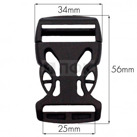 Фастекс Ф-25/3 (защелка-трезубец) ПФЛ 25мм цв черный (уп 1000шт) Фастекс Ф-25/3 (защелка-трезубец) ПФЛ 25мм цв черный (уп 1000шт)