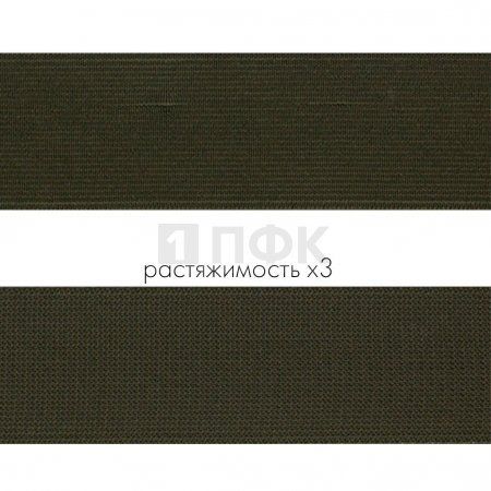 Резинка тканая 40мм 29 гр/м цв хаки (уп 30м/240м)