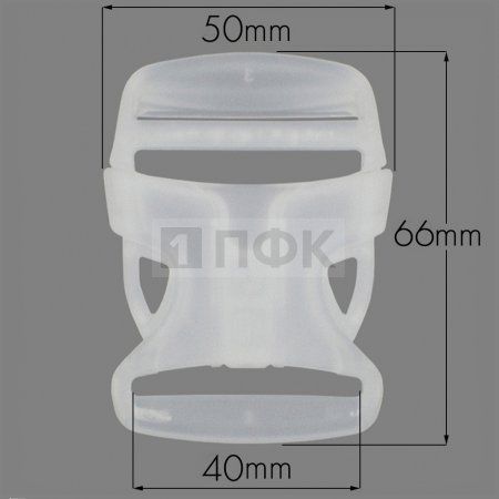 Фастекс Ф-40/6 (защелка-трезубец) ПП 40мм цв прозрачный (уп 1000шт) Фастекс Ф-40/6 (защелка-трезубец) ПП 40мм цв прозрачный (уп 1000шт)