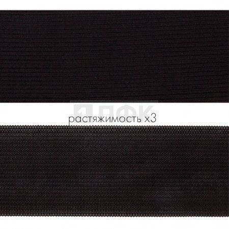 Резинка вязанная 60мм 19.98 гр/м цв черный (рул 40м/уп 200м)