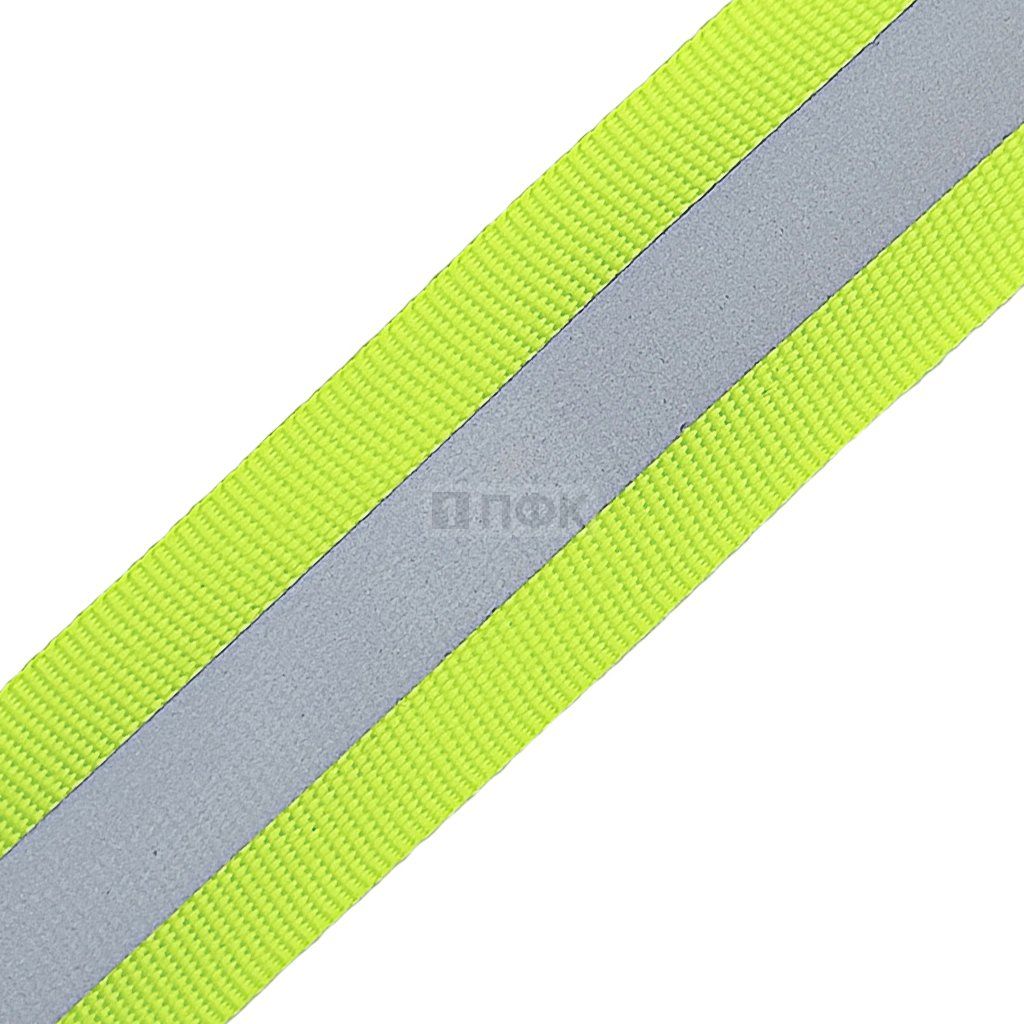 Стропа светоотражающая 25мм цв неон-лимон (рул 50м) — ПФКР Стропа светоотражающая 25мм цв неон-лимон (рул 50м)