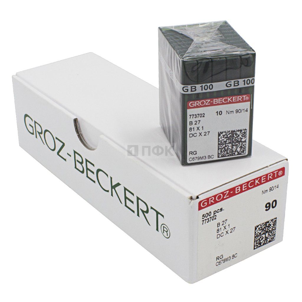 Иглы Groz Beckert DCx27RG 90/14 (уп 100шт)