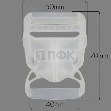 Фастекс НФ-40 (защелка-трезубец) ПП 40мм цв прозрачный (уп 1000шт) Фастекс НФ-40 (защелка-трезубец) ПП 40мм цв прозрачный (уп 1000шт)