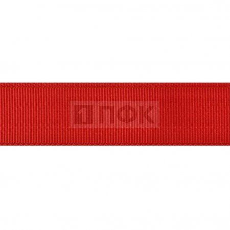 Лента репсовая (тесьма вешалочная) 35мм цв красный (уп 100м/1000м)