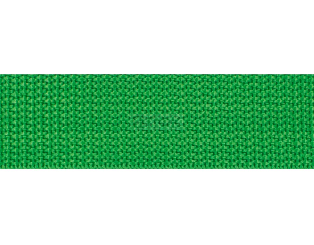 Стропа текстильная (лента ременная) 25мм 13 гр/м цв 27 зеленый ярк (рул 91,44м/уп 2500м)