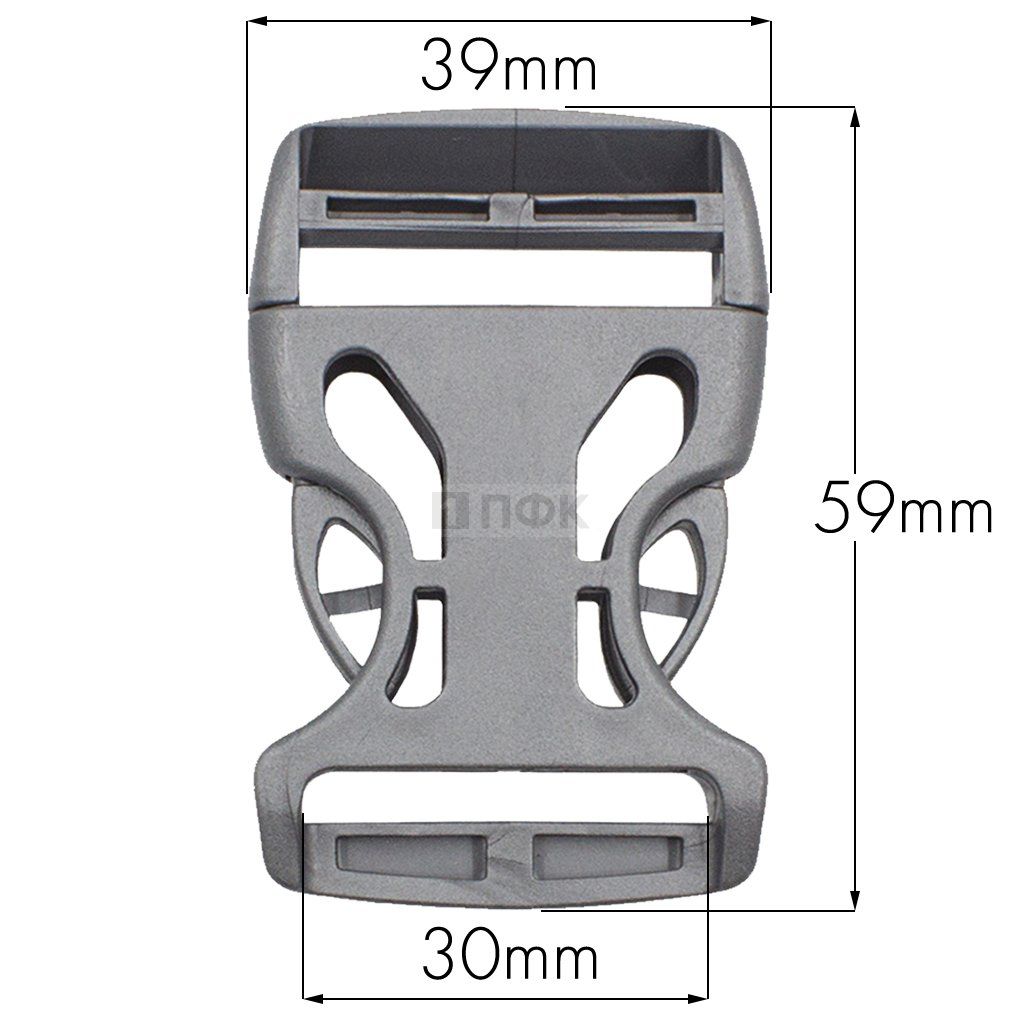 Фастекс Ф-30/3 (защелка-трезубец) ПА 30мм цв серебро (уп 1000шт) — ПФКР Фастекс Ф-30/3 (защелка-трезубец) ПА 30мм цв серебро (уп 1000шт)