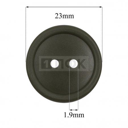 Пуговица КЛ 23-2 ПП 23мм цв хаки (уп 1000шт)