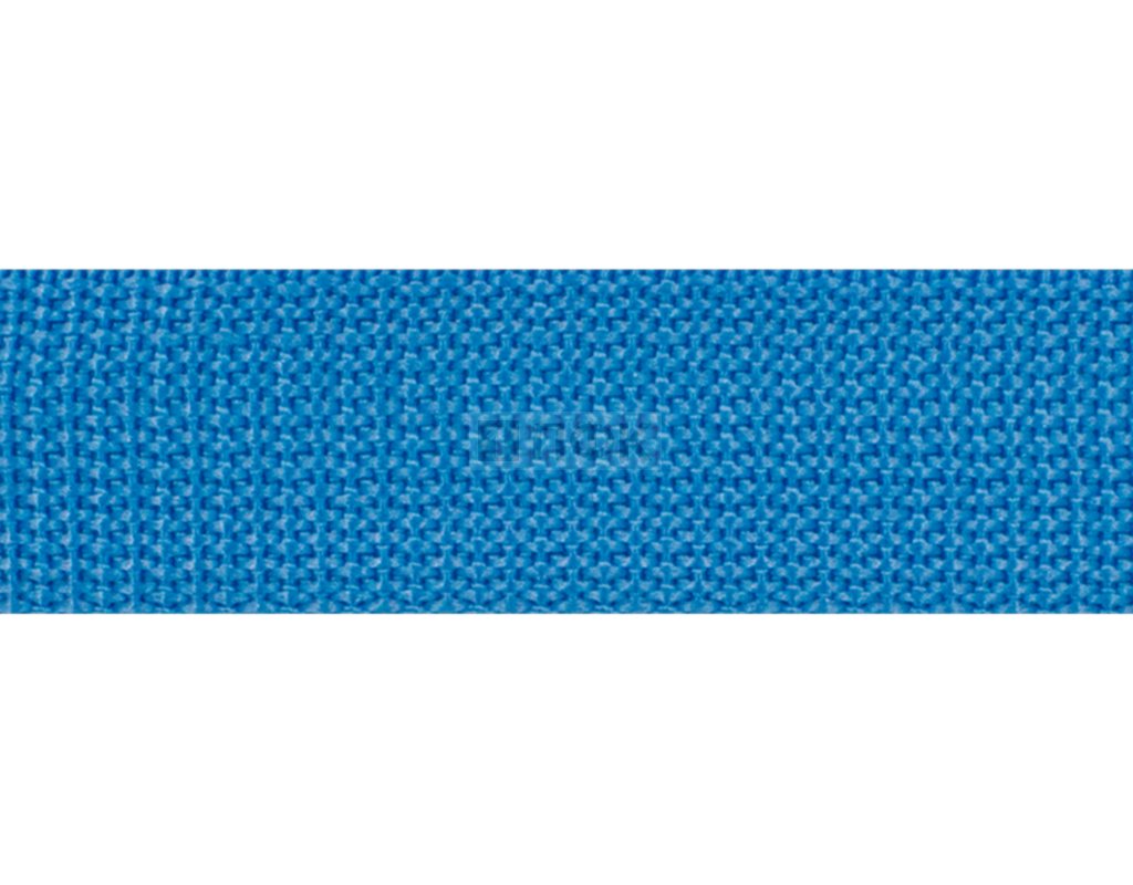 Стропа текстильная (лента ременная) 25мм 13 гр/м цв 18 голубой ярк (рул 91,44м/уп 2500м)