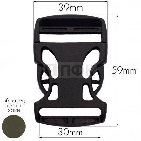 Фастекс Ф-30/3 (защелка-трезубец) ПФЛ 30мм цв хаки-471 (уп 1000шт) Фастекс Ф-30/3 (защелка-трезубец) ПФЛ 30мм цв хаки-471 (уп 1000шт)