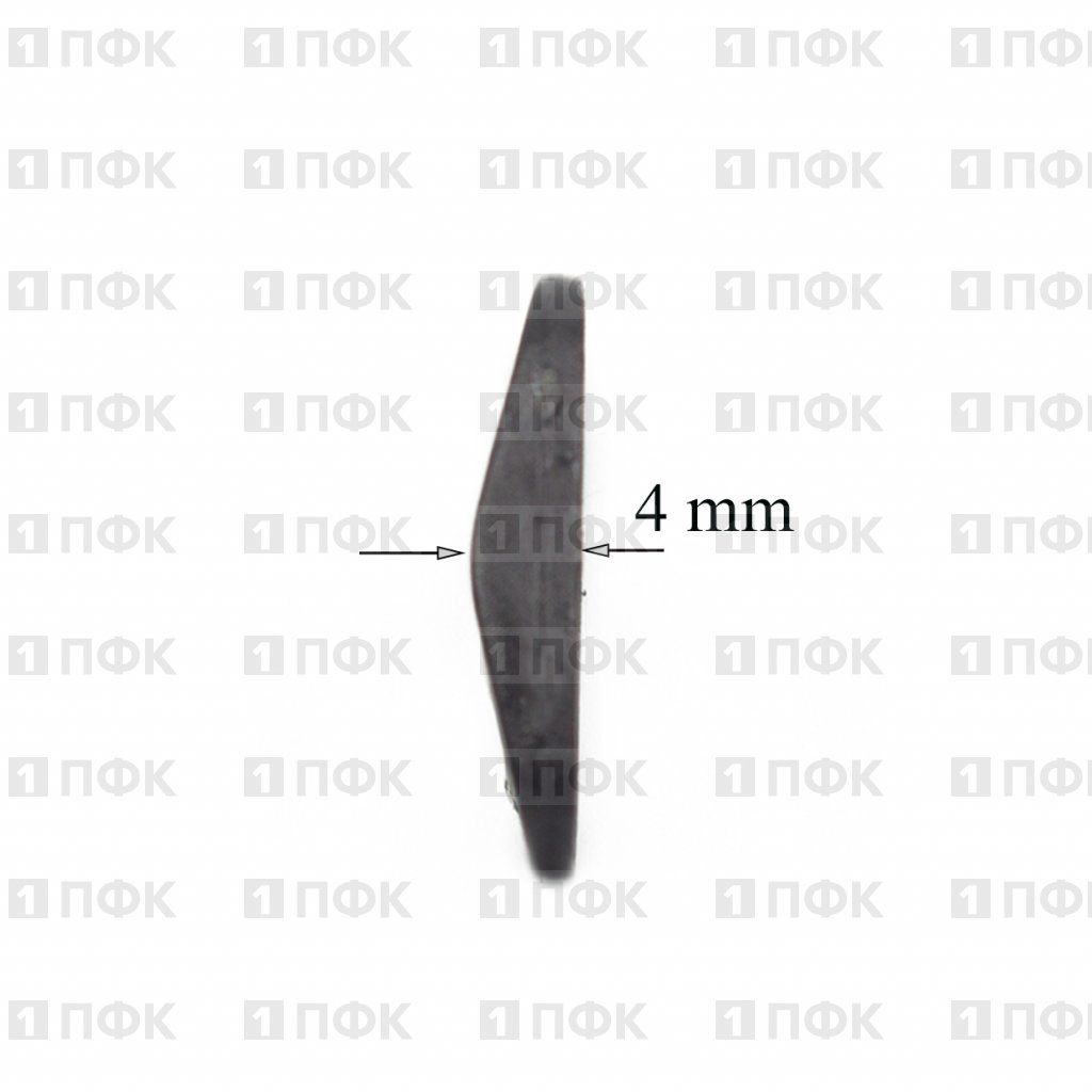 Пряжка двухщелевая пластик 25мм A3 ПА цв черный (уп 1000шт/10000шт)