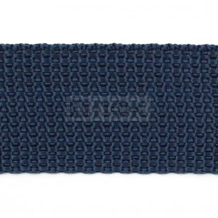 Стропа текстильная (лента ременная) 18мм 5 гр/м цв 400 синий тем (рул 50м/уп 3000м)