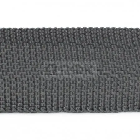Стропа текстильная (лента ременная) 40мм 13 гр/м цв 610 серый тем (рул 50м/уп 3000м)
