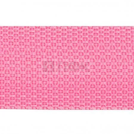 Стропа текстильная (лента ременная) 15мм 8 гр/м цв 800 розовый (рул 50м/уп 3000м)