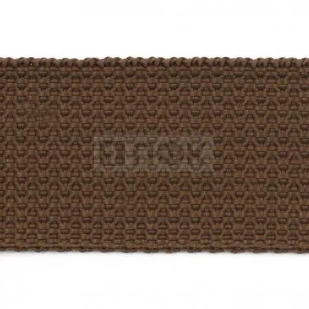 Стропа текстильная (лента ременная) 25мм 8 гр/м цв 530 коричневый (рул 50м/уп 3000м)