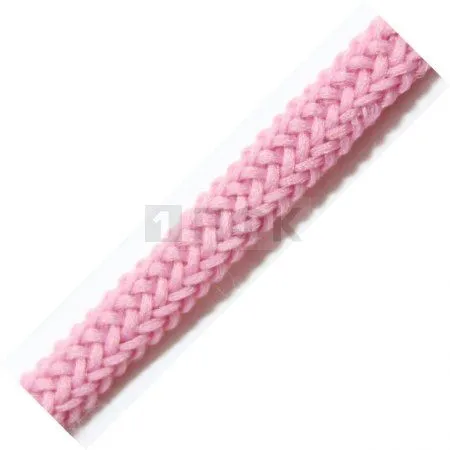 Шнур для одежды 10мм 100% П/Э цв розовый (уп 100м/1000м)
