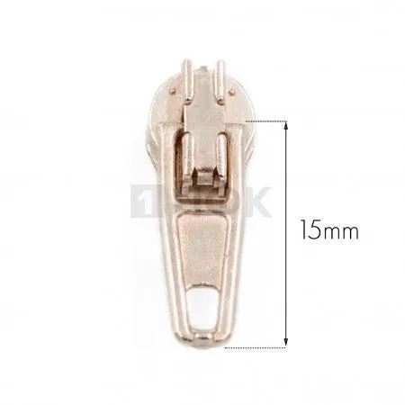 Бегунок для спиральной (витой) молнии тип 3 автомат цв никель (уп 2500шт/25000шт) 1.5гр