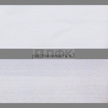 Резинка вязаная 60мм 27 гр/м цв белый (уп 50м/200м) РБ