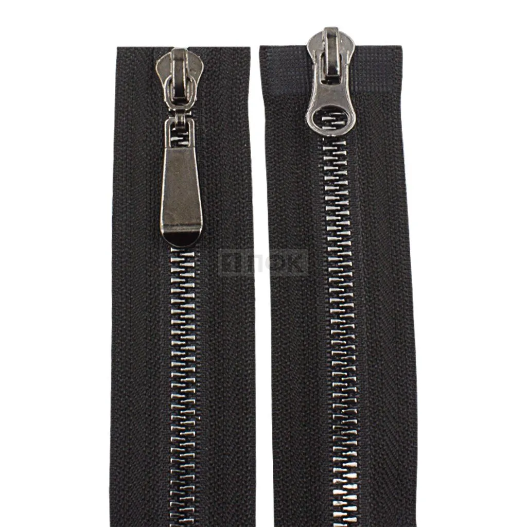 Молния тракторная тип 5 85см 2-ух замковая цв 322 декор зв никель тем (уп 100шт) — ПФКР Молния тракторная тип 5 85см 2-ух замковая цв 322 декор зв никель тем (уп 100шт)