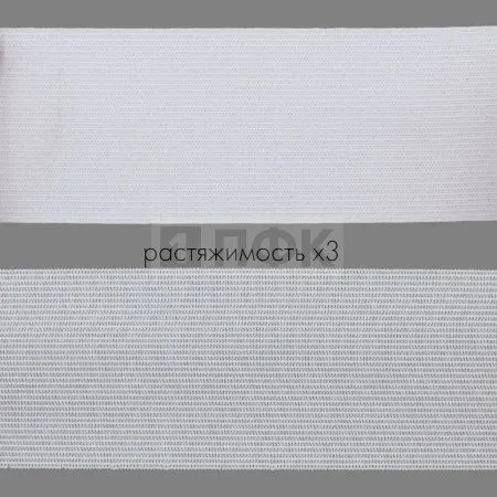 Резинка вязанная 60мм 18 гр/м цв белый (рул 40м/уп 200м)