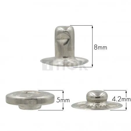 3 Части кнопки для одежды 15мм Альфа сталь цв никель (уп 720шт) STORM 3 Части кнопки для одежды 15мм Альфа сталь цв никель (уп 720шт) STORM