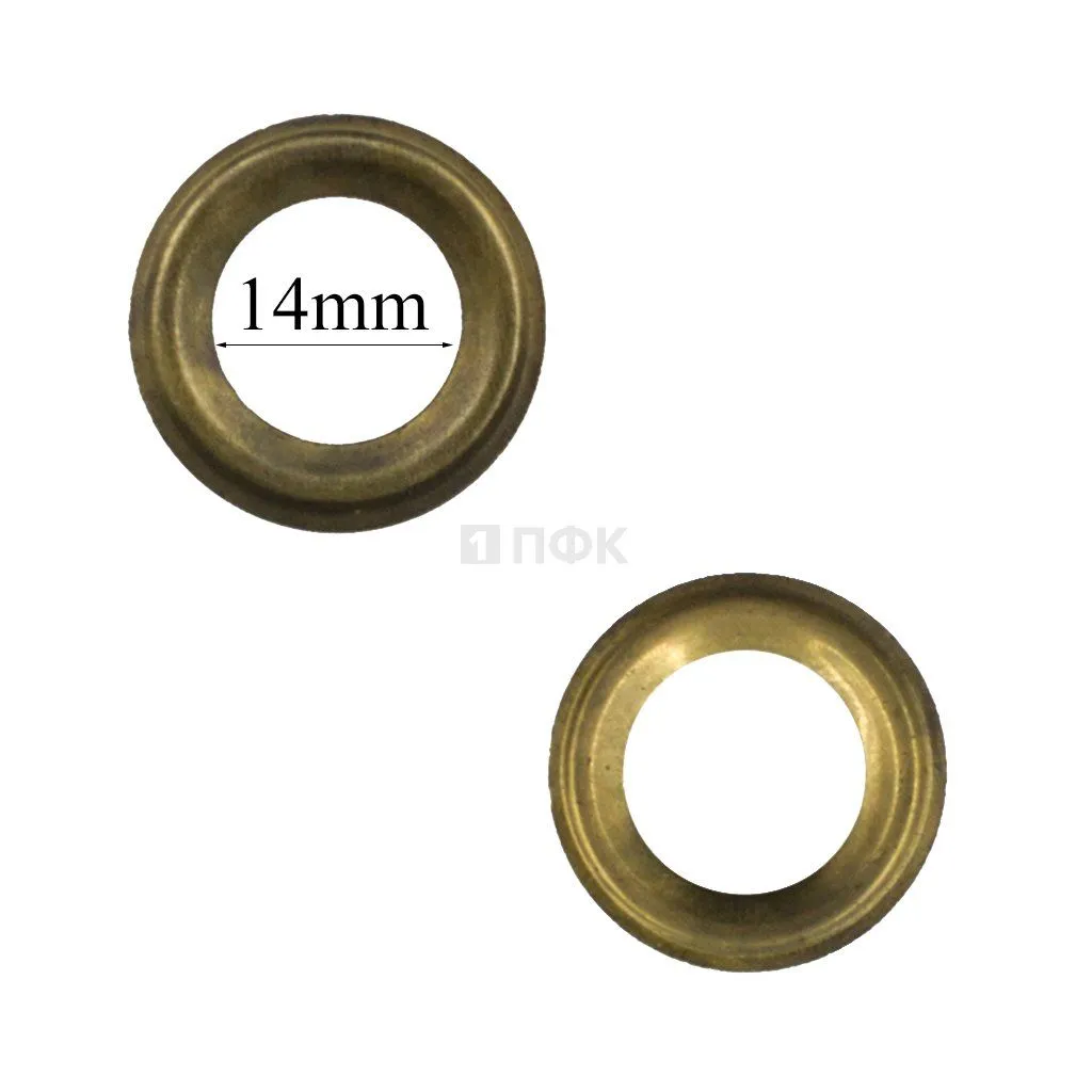 Люверсы №27 14мм сталь цв антик (уп 500шт) — ПФКР Люверсы №27 14мм сталь цв антик (уп 500шт)