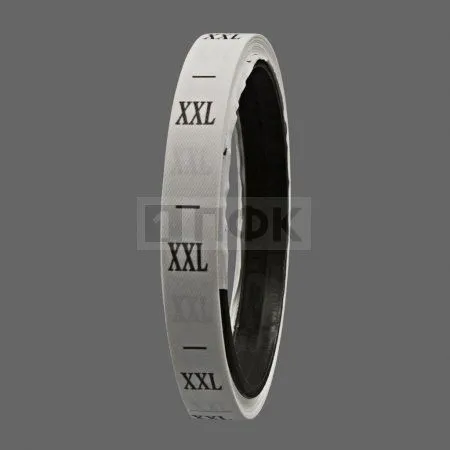 Размерная лента 1*2,5см арт.С14 (рул.270шт)  "XXL" (упак 20шт/кор 1000шт)