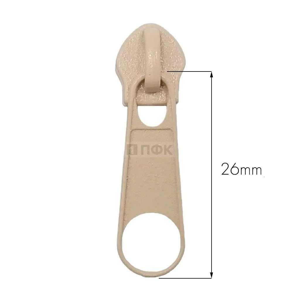 Бегунок для спиральной (витой) молнии тип 5 галант цв 308 (уп 2000шт/10000шт)