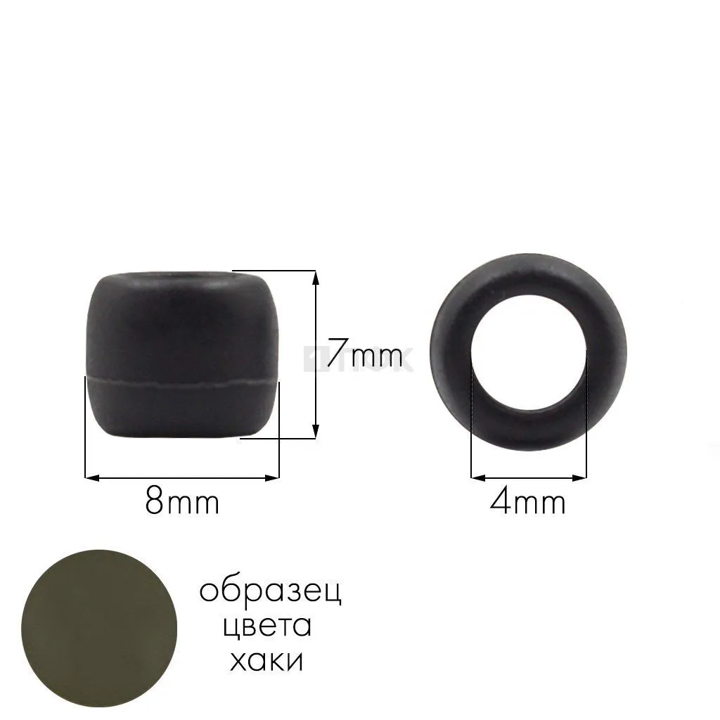 Наконечник для шнура ОК-1 ПП цв 471-хаки (уп 1000шт) — ПФКР Наконечник для шнура ОК-1 ПП цв 471-хаки (уп 1000шт)