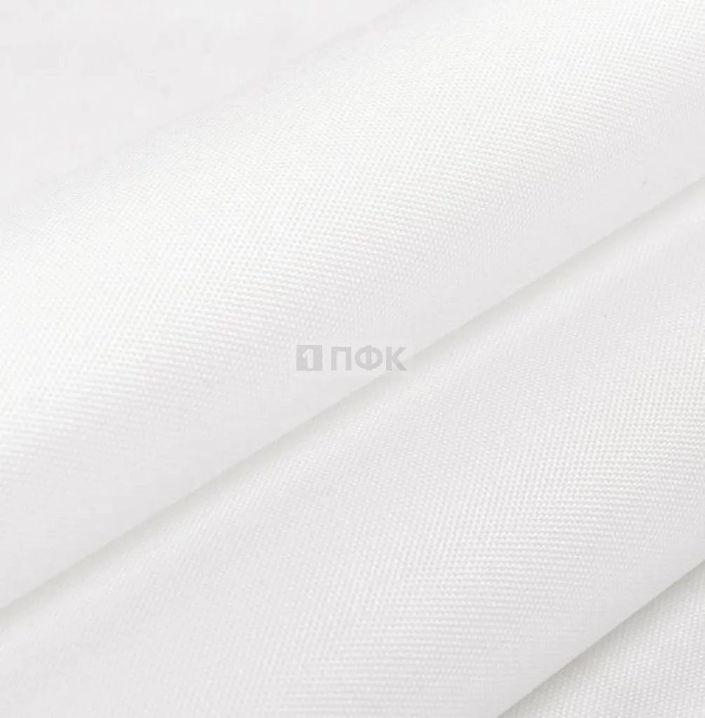 Ткань Oxford 210D PU1000 77гр/м2 шир 150см цв белый 101 (рул 100м)
