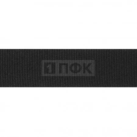 Лента репсовая (тесьма вешалочная) 15мм цв черный (уп 50м/1500м) Лента репсовая (тесьма вешалочная) 15мм цв черный (уп 50м/1500м)