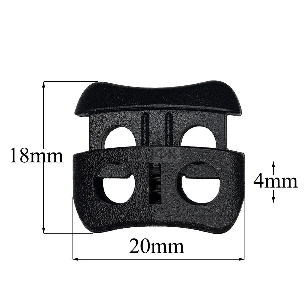 Фиксатор для шнура 107-Х ПП цв черный (уп 1000шт) — ПФКР Фиксатор для шнура 107-Х ПП цв черный (уп 1000шт)