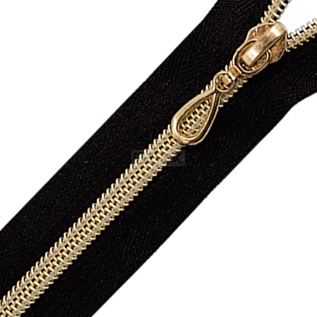 Молния спиральная (витая) тип 7 70см разъем цв 322 зв Rus Gold (уп 100шт) — ПФКР Молния спиральная (витая) тип 7 70см разъем цв 322 зв Rus Gold (уп 100шт)