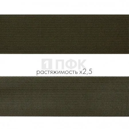 Резинка вязанная 40мм 14.8 гр/м цв хаки (рул 40м/уп 320м) Резинка вязанная 40мм 14.8 гр/м цв хаки (рул 40м/уп 320м)